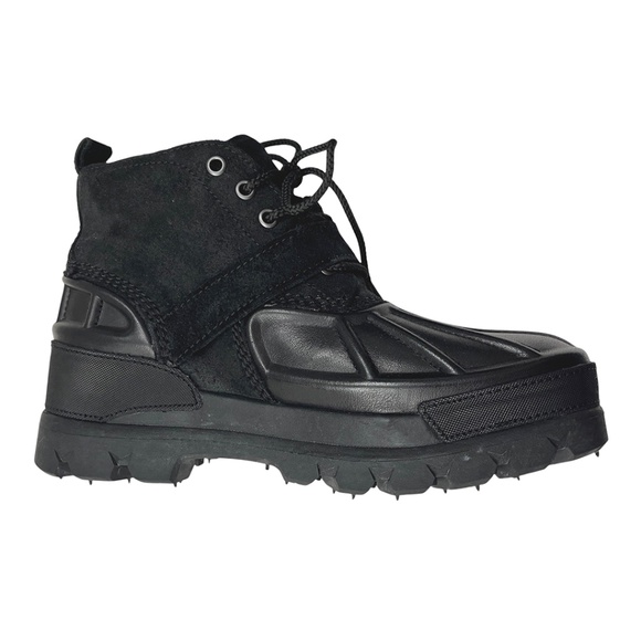 Polo Ralph Lauren Men’s Oslo Low Boot Leather & Suede Black 7D